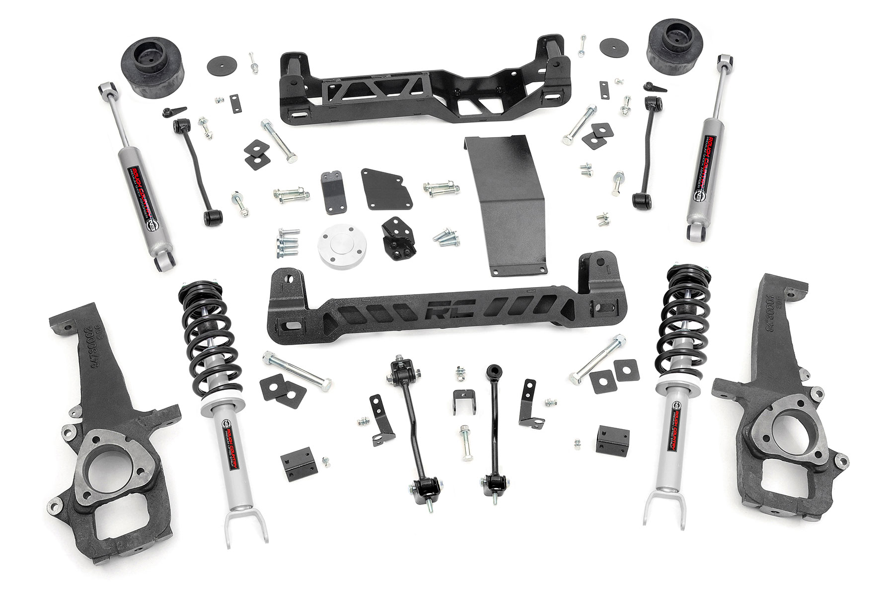 Rough Country 4 Inch Lift Kit N3 Struts Ram 1500 4WD (2012-2018 & Classic)
