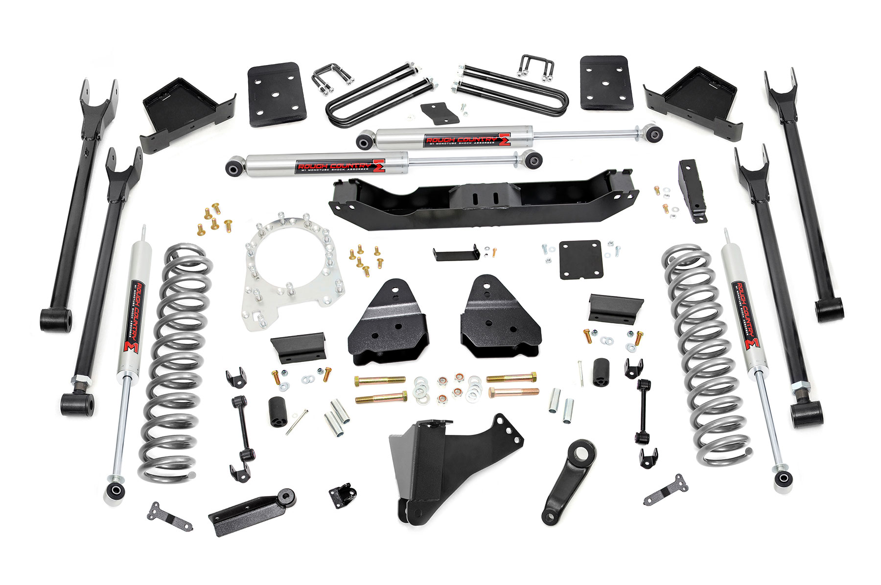 Rough Country 6 Inch Lift Kit Diesel 4 Link M1 Ford F-250/F-350 Super Duty (17-22)