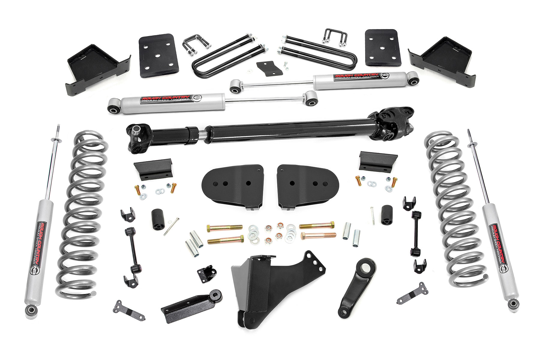 Rough Country 6 Inch Lift Kit No OVLDS D/S Ford F-250/F-350 Super Duty 4WD (23-26)