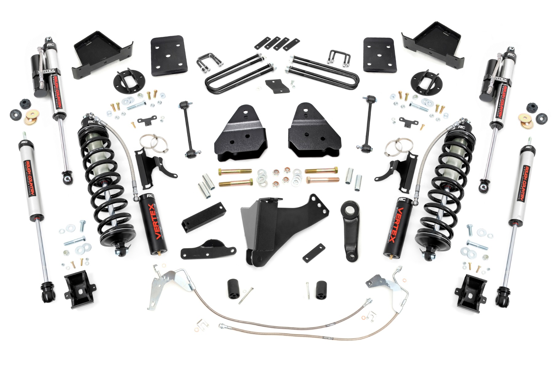 Rough Country 4.5 Inch Lift Kit W/O Overloads C/O Vertex Ford F-250/F-350 Super Duty (08-10)