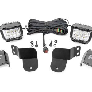 Rough Country LED Light Kit Cage Mount 3β³ OSRAM Wide Angle Polaris General XP 4 1000