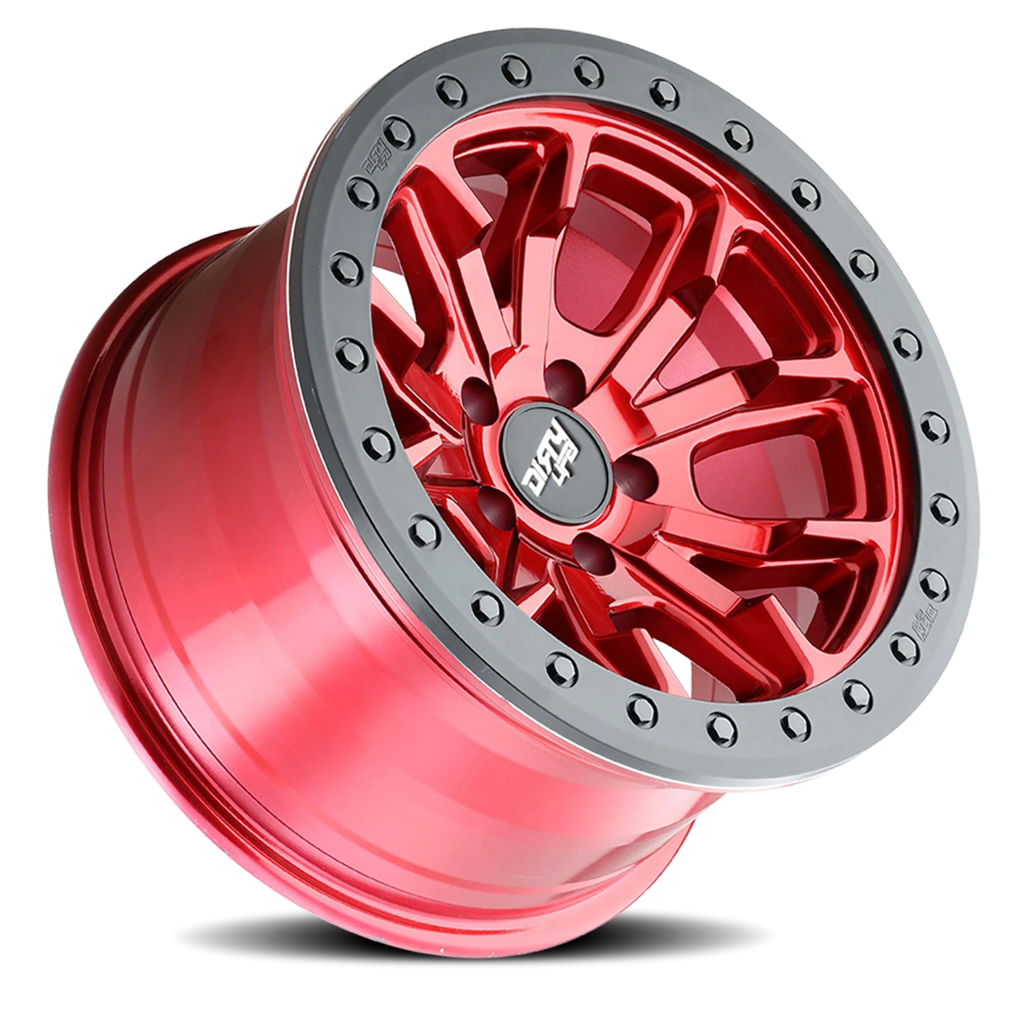 Dirty Life Race Wheels DT-1 9303 17x9 5x127 -12 Crimson Candy Red - Image 2