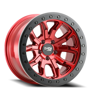 Dirty Life Race Wheels DT-1 9303 17x9 5x127 -38 Crimson Candy Red