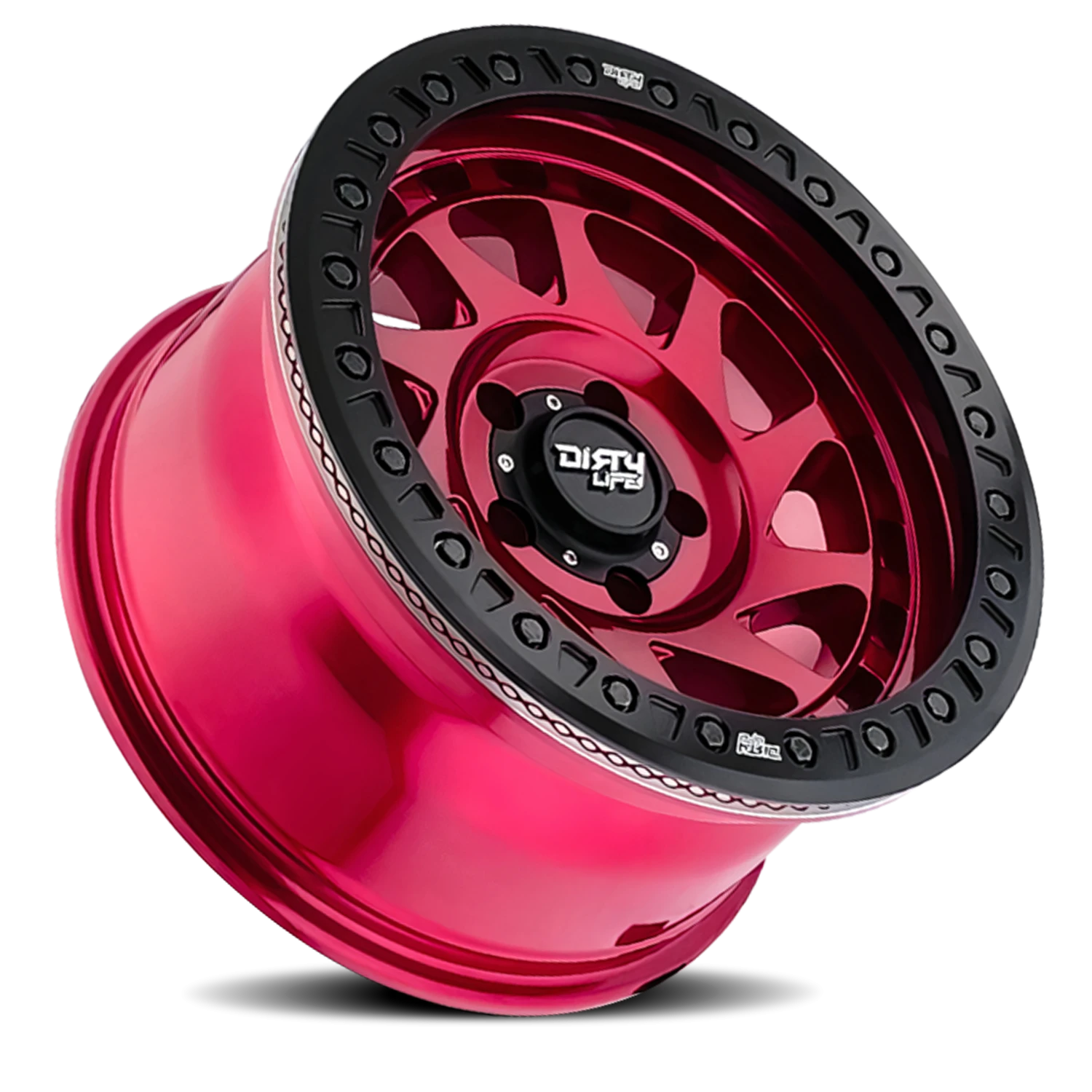 Dirty Life Race Wheels Enigma Race 9313 17x9 6x139.7 -12 Crimson Candy Red - Image 2