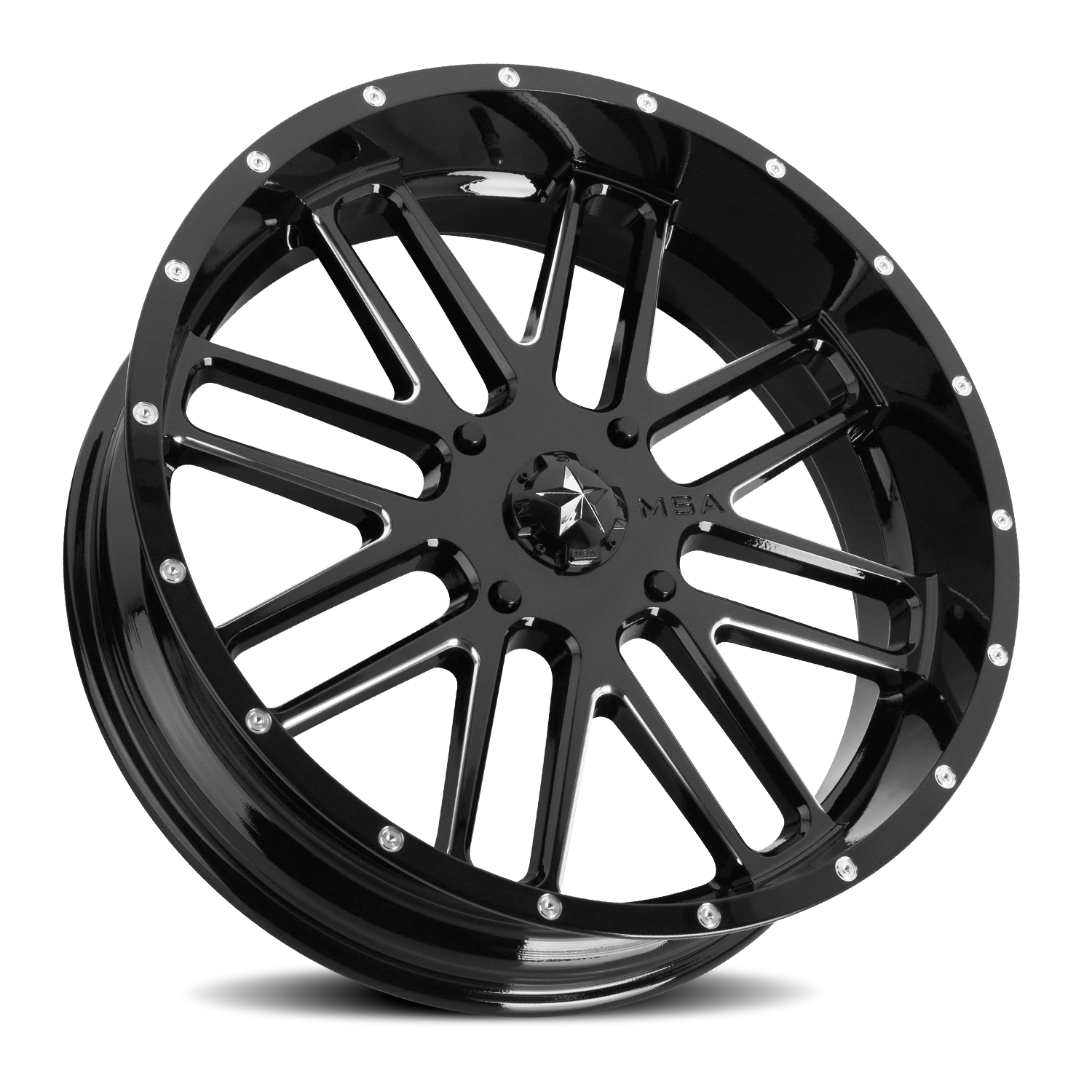 MSA Bandit M35 GB-M 20x7 4x137 +4 Black - Image 2