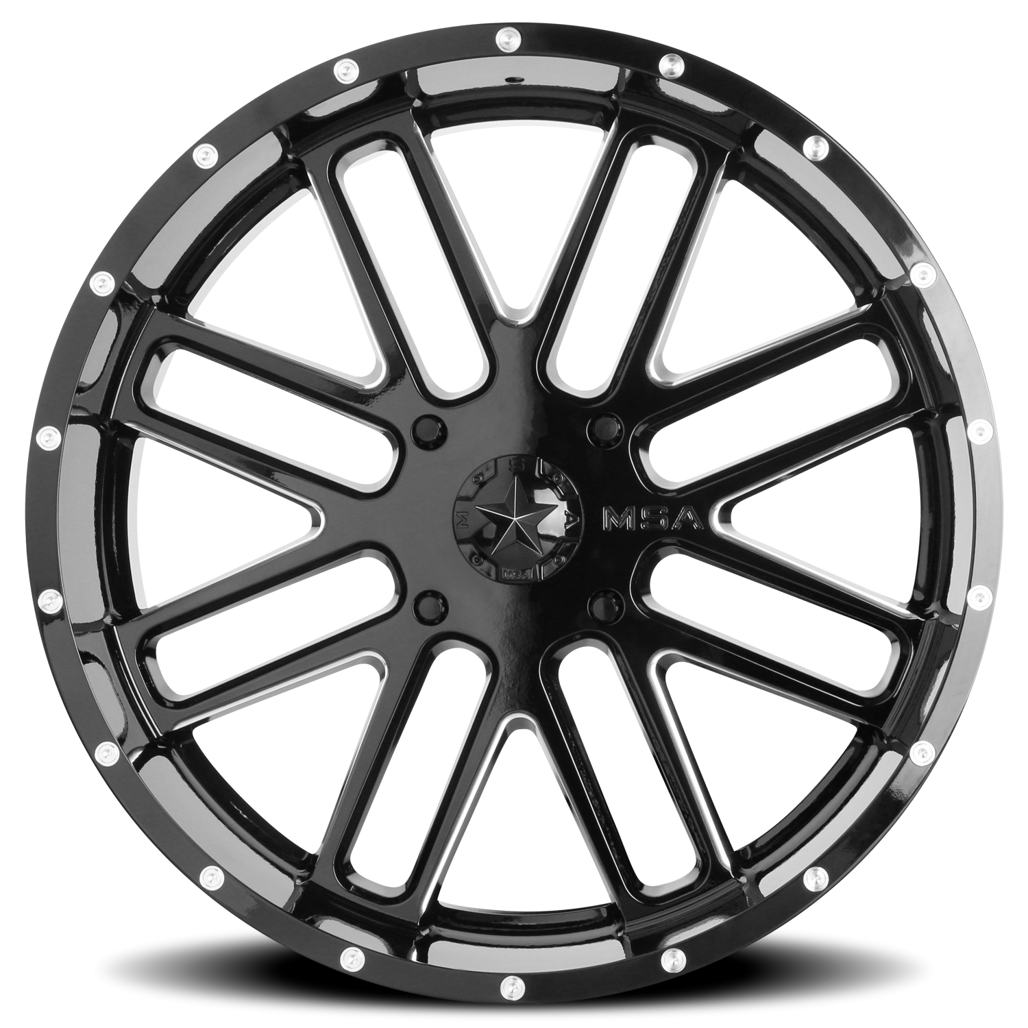 MSA Bandit M35 GB-M 20x7 4x137 +4 Black - Image 3