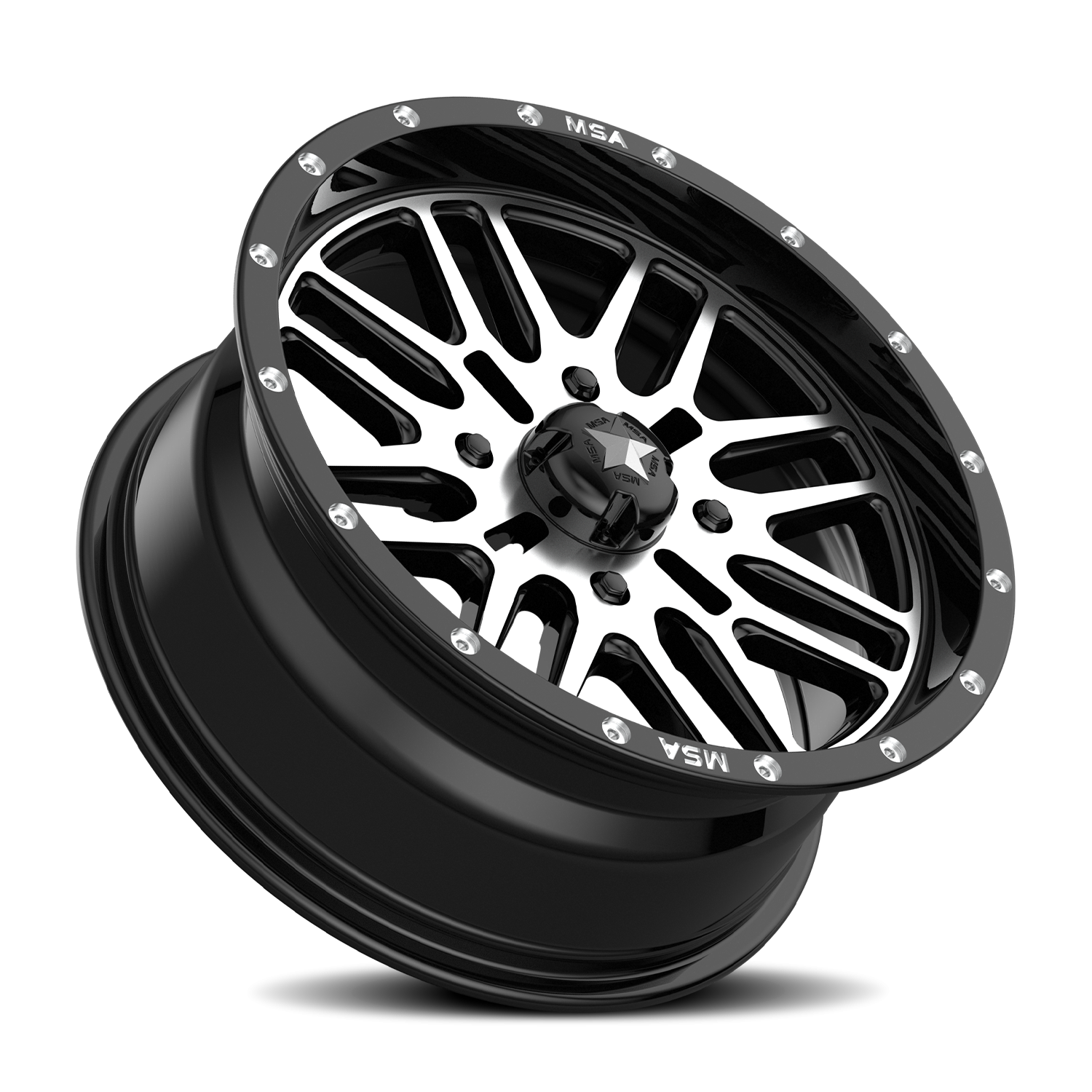 MSA Brute M38 15x7 4x137 +10 Black - Image 2
