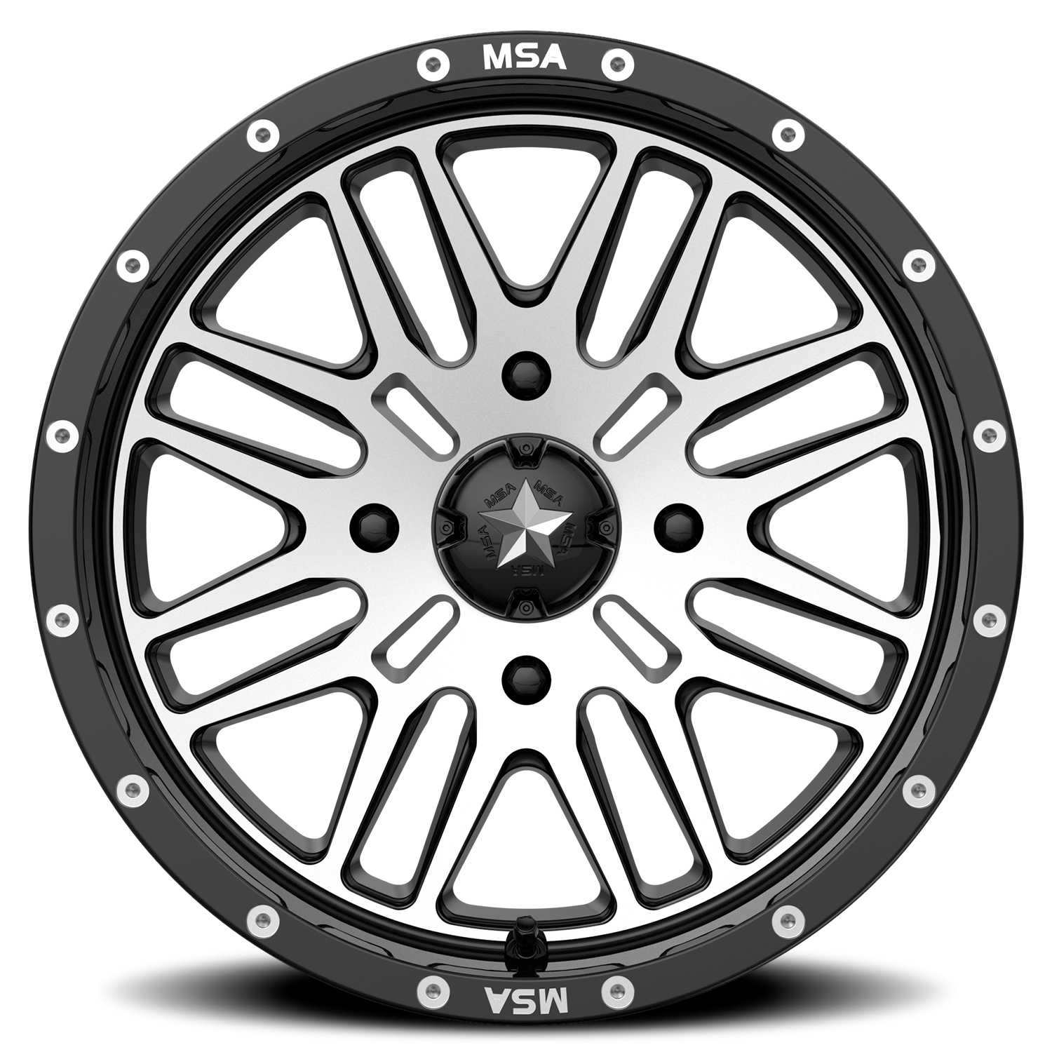 MSA Brute M38 15x7 4x137 +10 Black - Image 3