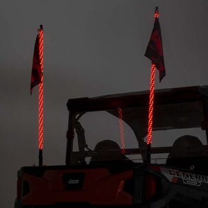 Rough Country Multi-Color LED Whip 4β² Long Pair