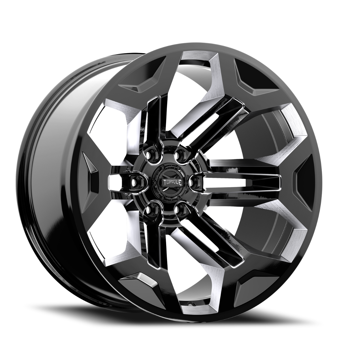 Rough Country Torque Pulse Gloss Black 20x9 6x5.5 -12mm