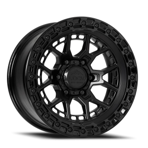 Lock Offroad Commando 20x10 6x139.7 +18 Matte Black / Gloss Black Ring