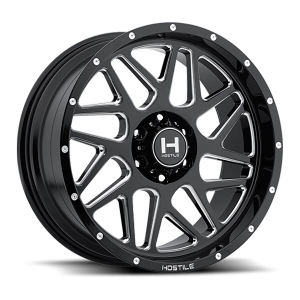 Hostile Sprocket H108 GB-M 20x9 6x139.7 +10 Gloss Black / Milled