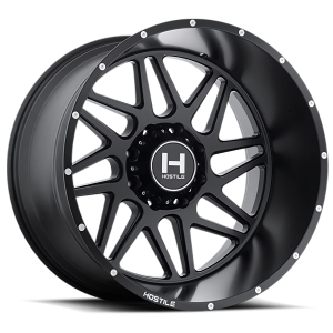 Hostile Sprocket H108 SB 20x9 8x165.1 +0 Satin Black