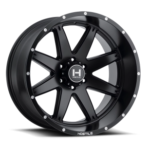 Hostile Alpha H109 SB 20x10 6x139.7 -19 Satin Black