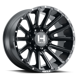 Hostile Typhoon H123 SB 22x12 8x180 -44 Satin Asphalt