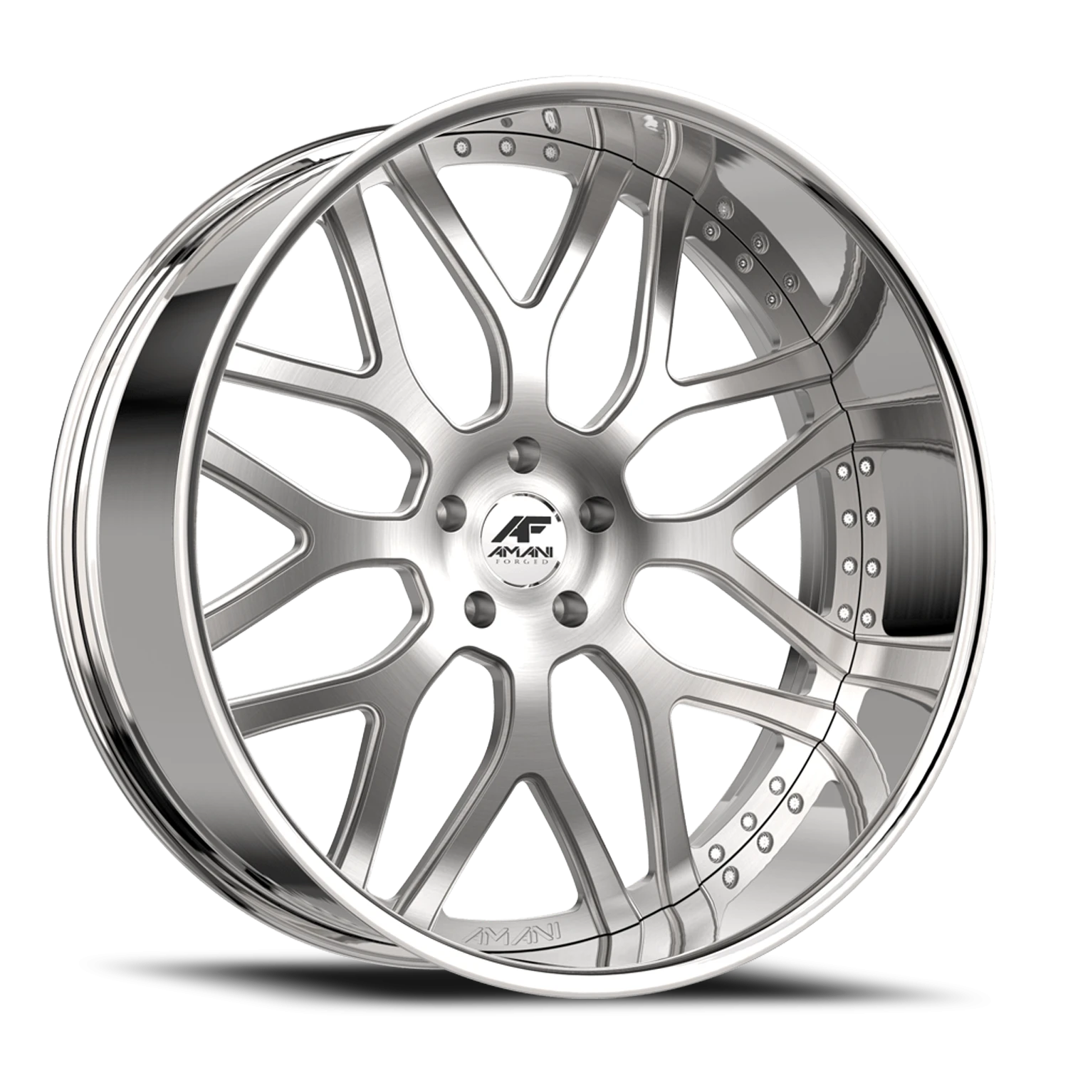 Amani Forged Allora Original B 22x9 +32 5x112 Brushed Silver