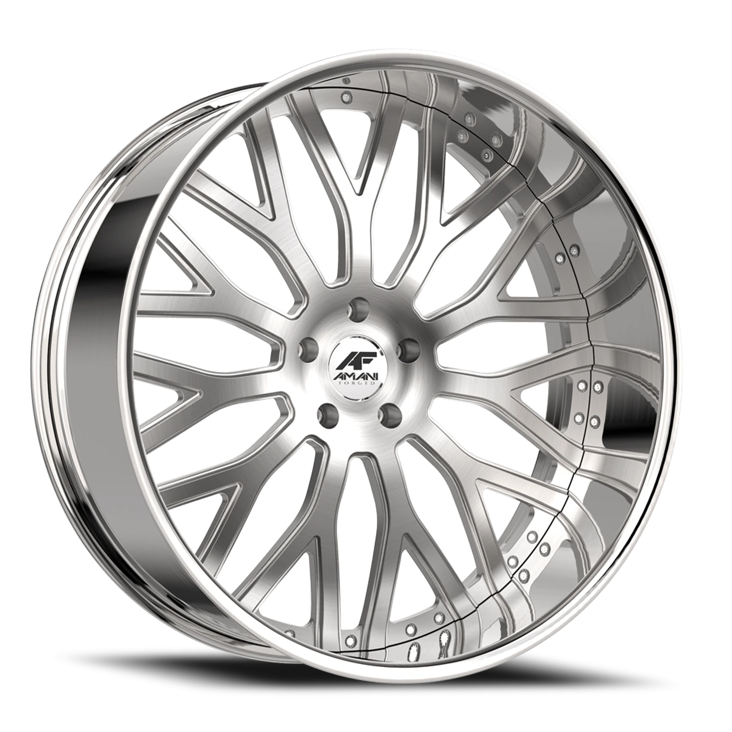 Amani Forged Sorleno Original B 24x9 +15 5x115 Brushed Silver