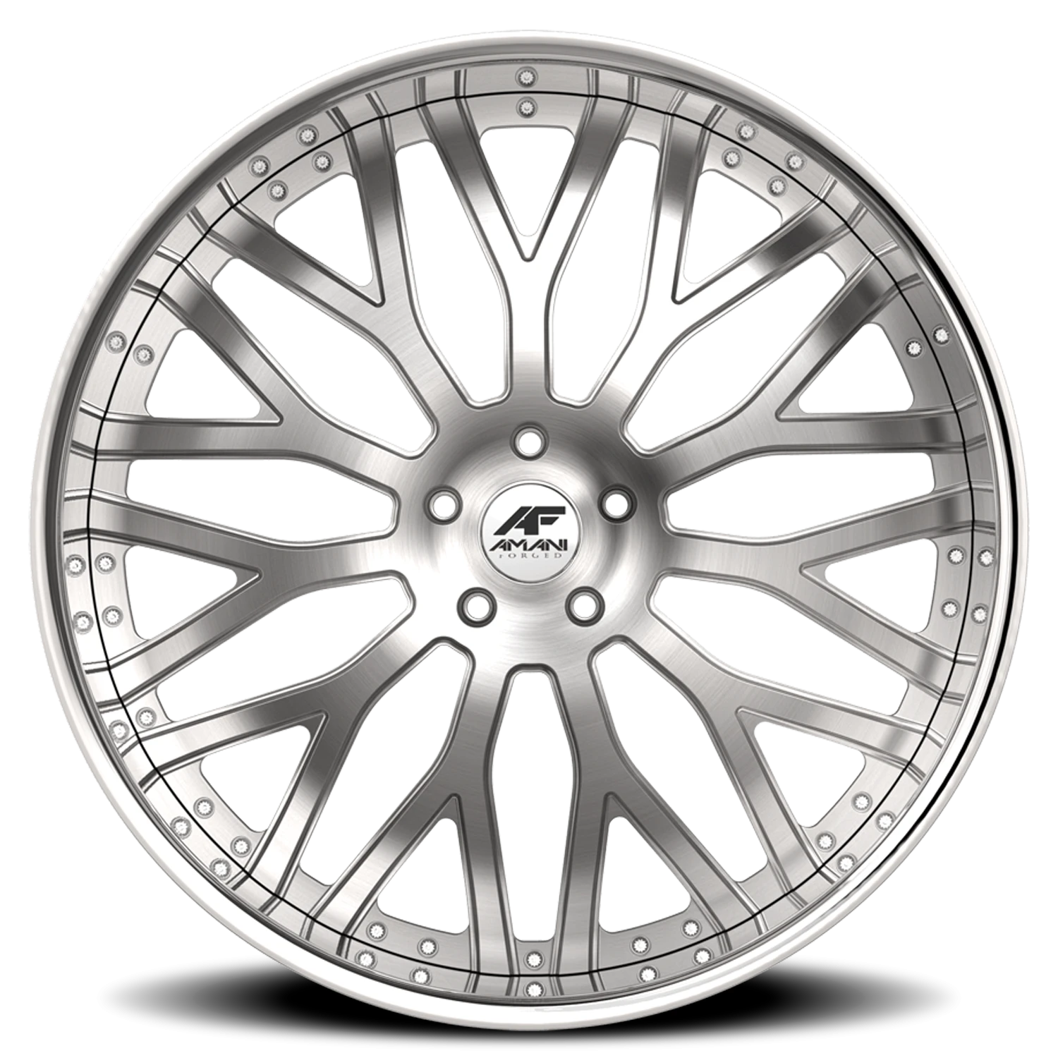 Amani Forged Sorleno Original B 24x9 +15 5x115 Brushed Silver - Image 2