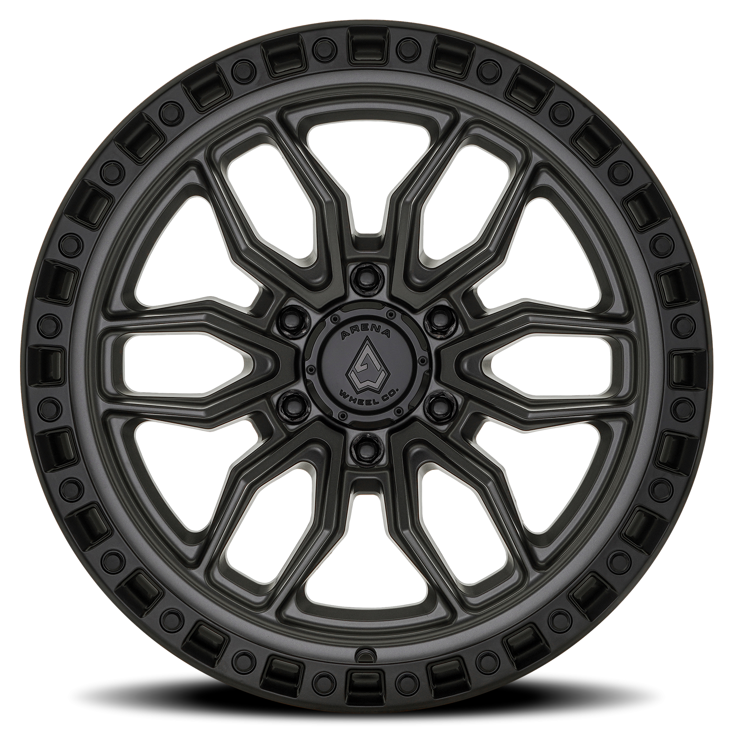 Arena Hustle A109 GBL 20x9 +0 6x135 Satin Gunmetal / Satin Black Lip - Image 3