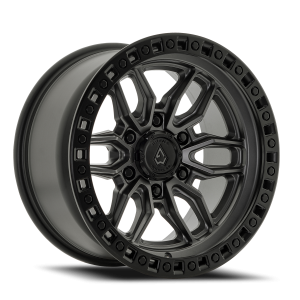 Arena Hustle A109 GBL 17x9 +0 6x139.7 Satin Gunmetal / Satin Black Lip