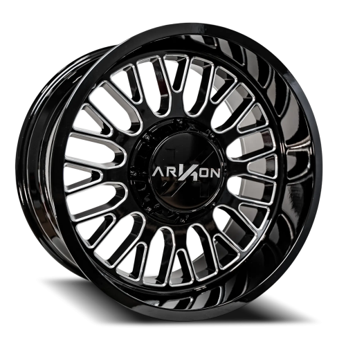Arkon Off-Road Athos GBM 20x10 +-25 8x165.1 Gloss Black / Milled Edges