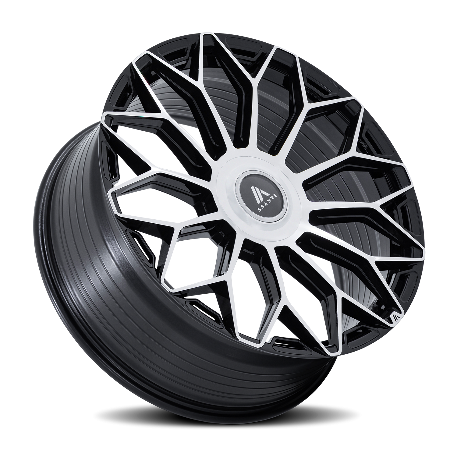 Asanti Black Label Envoy AB051BD 20x10.5 +38 5x112 Gloss Black / Machined Face - Image 2