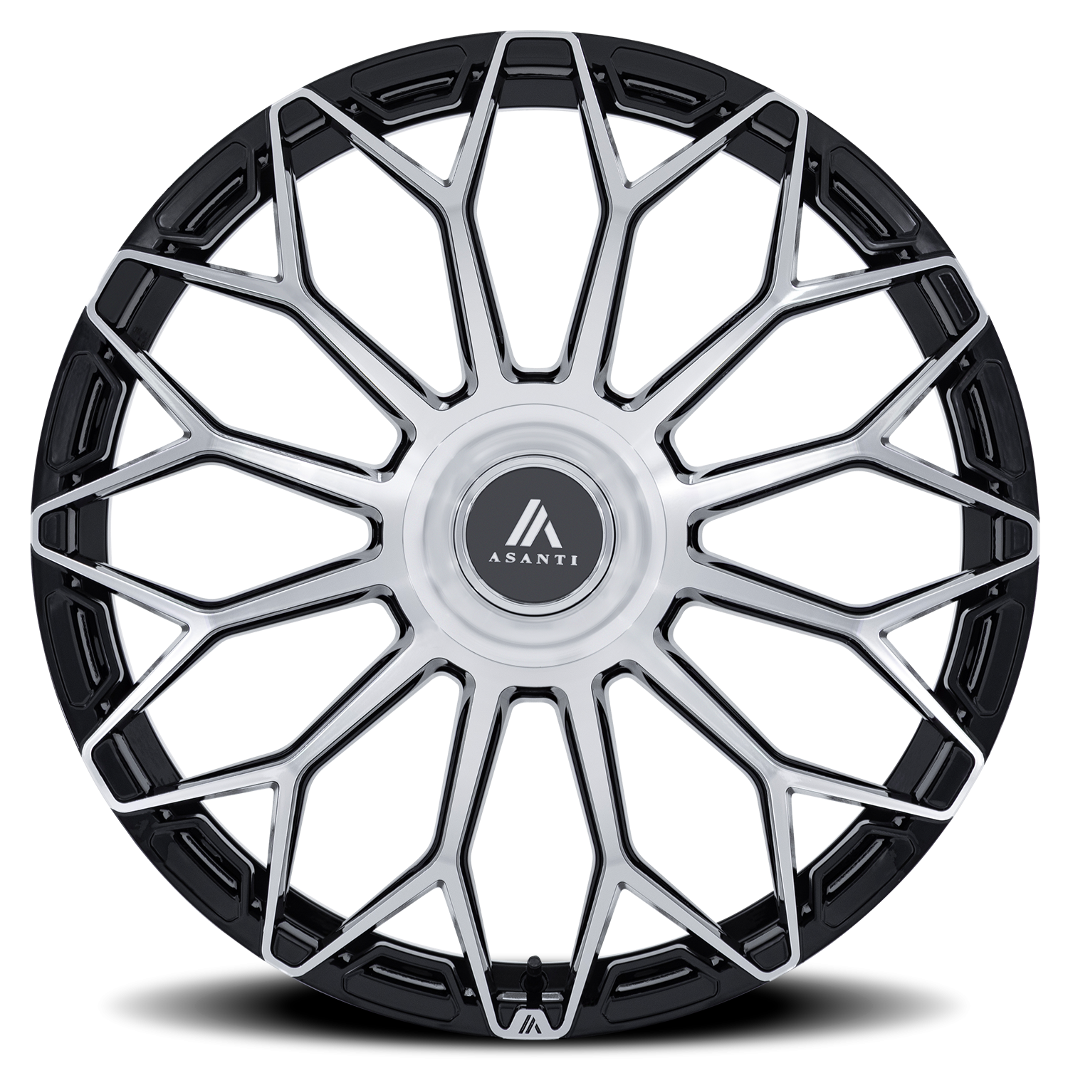 Asanti Black Label Envoy AB051BD 24x10 +30 6x135 Gloss Black / Machined Face - Image 3