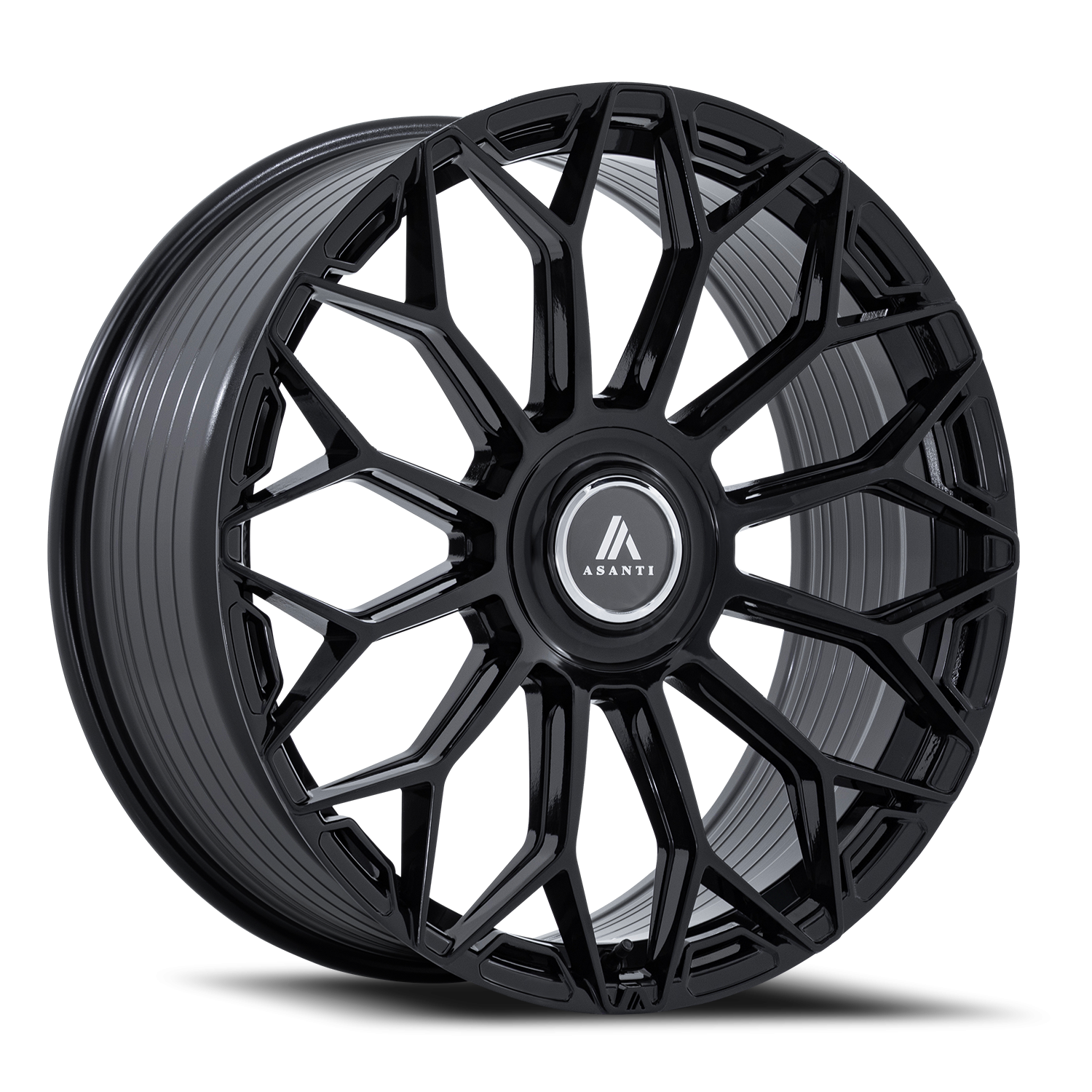 Asanti Black Label Envoy AB051BX 24x10 +20 6x139.7 Gloss Black
