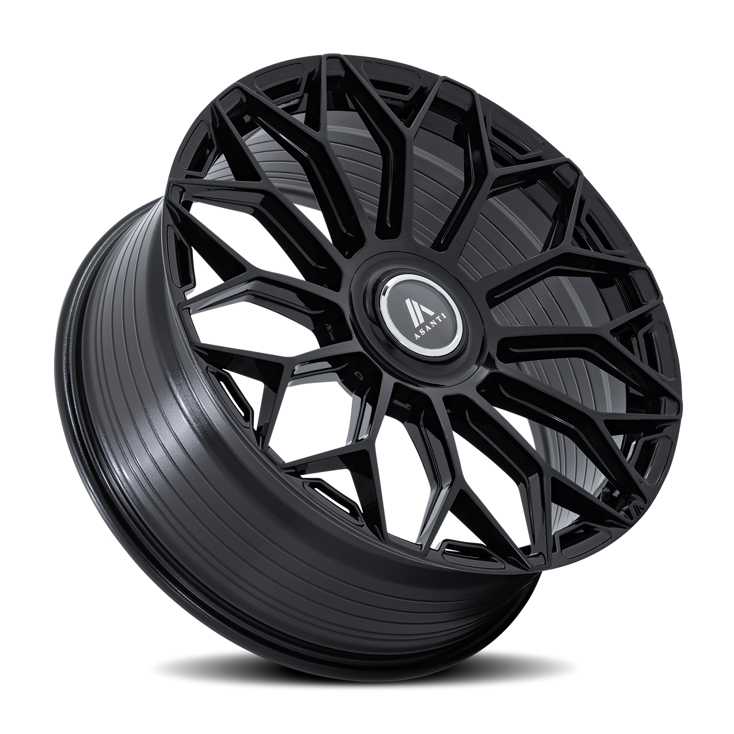 Asanti Black Label Envoy AB051BX 24x10 +20 6x139.7 Gloss Black - Image 2