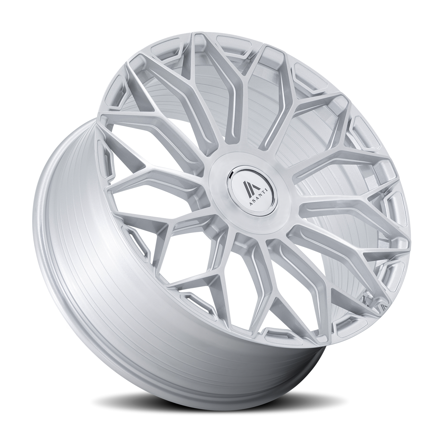 Asanti Black Label Envoy AB051SR 20x10.5 +38 5x112 Gloss Silver / Brushed Face - Image 2