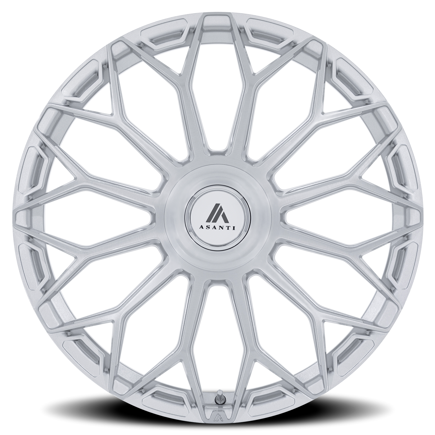 Asanti Black Label Envoy AB051SR 20x10.5 +38 5x112 Gloss Silver / Brushed Face - Image 3