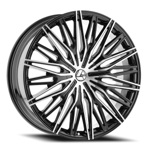 Azara AZA-522 BM 22x8.5 +38 5x114.3 Gloss Black / Machined