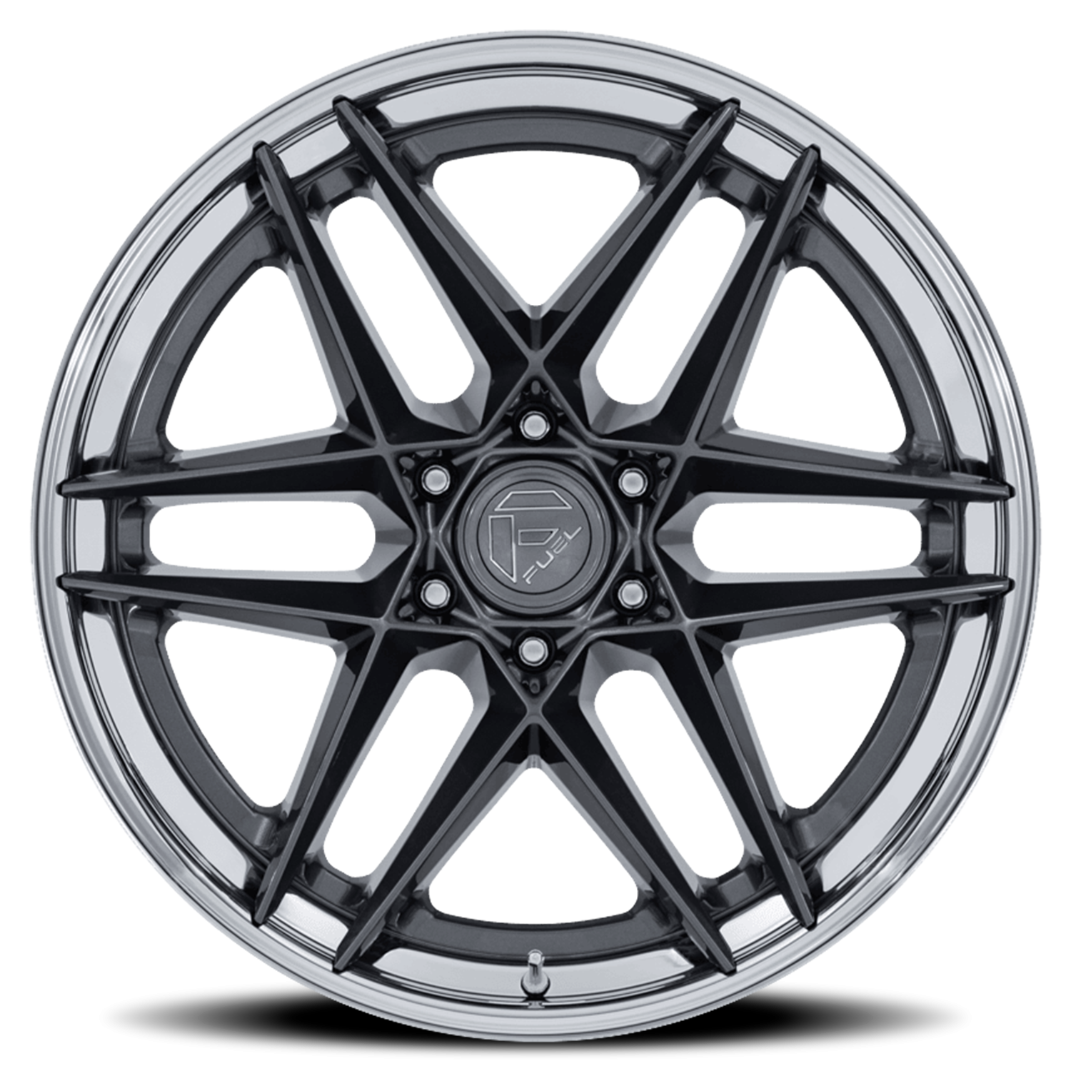 Fuel Flight 22x10 6x135 -18 Gunmetal - Image 3