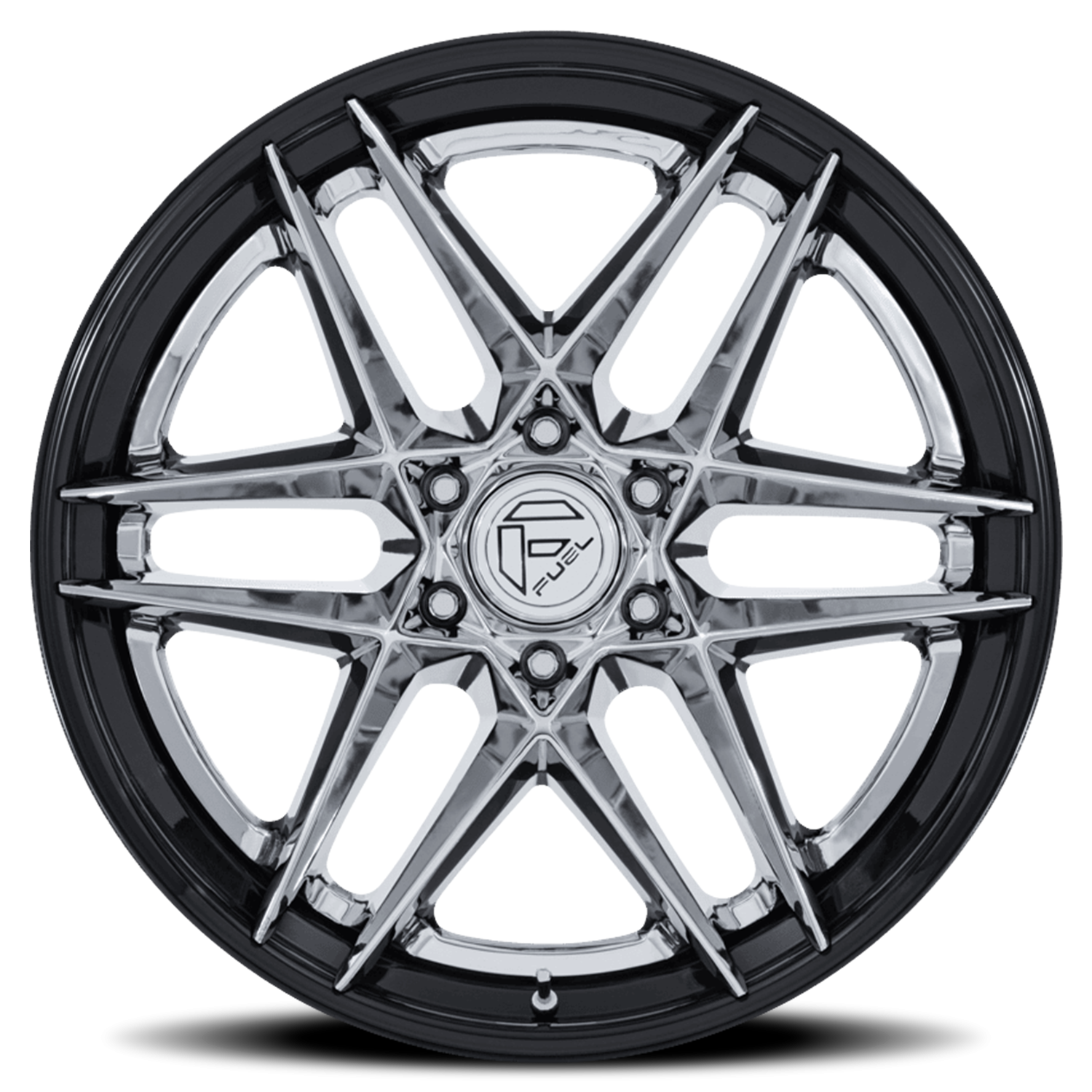 Fuel Flight 22x10 6x135 -18 Chrome - Image 3