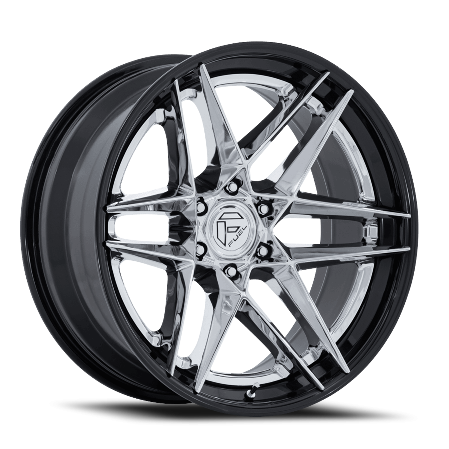 Fuel Flight 22x10 6x135 -18 Chrome