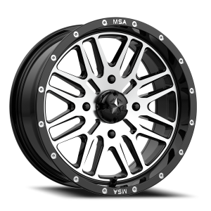 MSA Brute 22x7 4x156 +10 Black