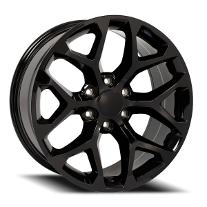 Revenge OE Designs Snowflake 22x9 6x139.7 +24 Black