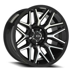 Vision 305 20x10 5x139.7 -25 Gloss Black / Machined Face