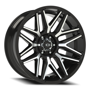 Vision 305 22x10 6x135 -19 Gloss Black / Machined Face
