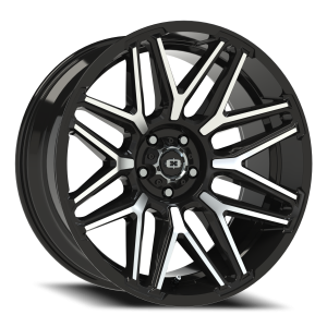 Vision 305 22x10 5x127 -19 Gloss Black / Machined Face