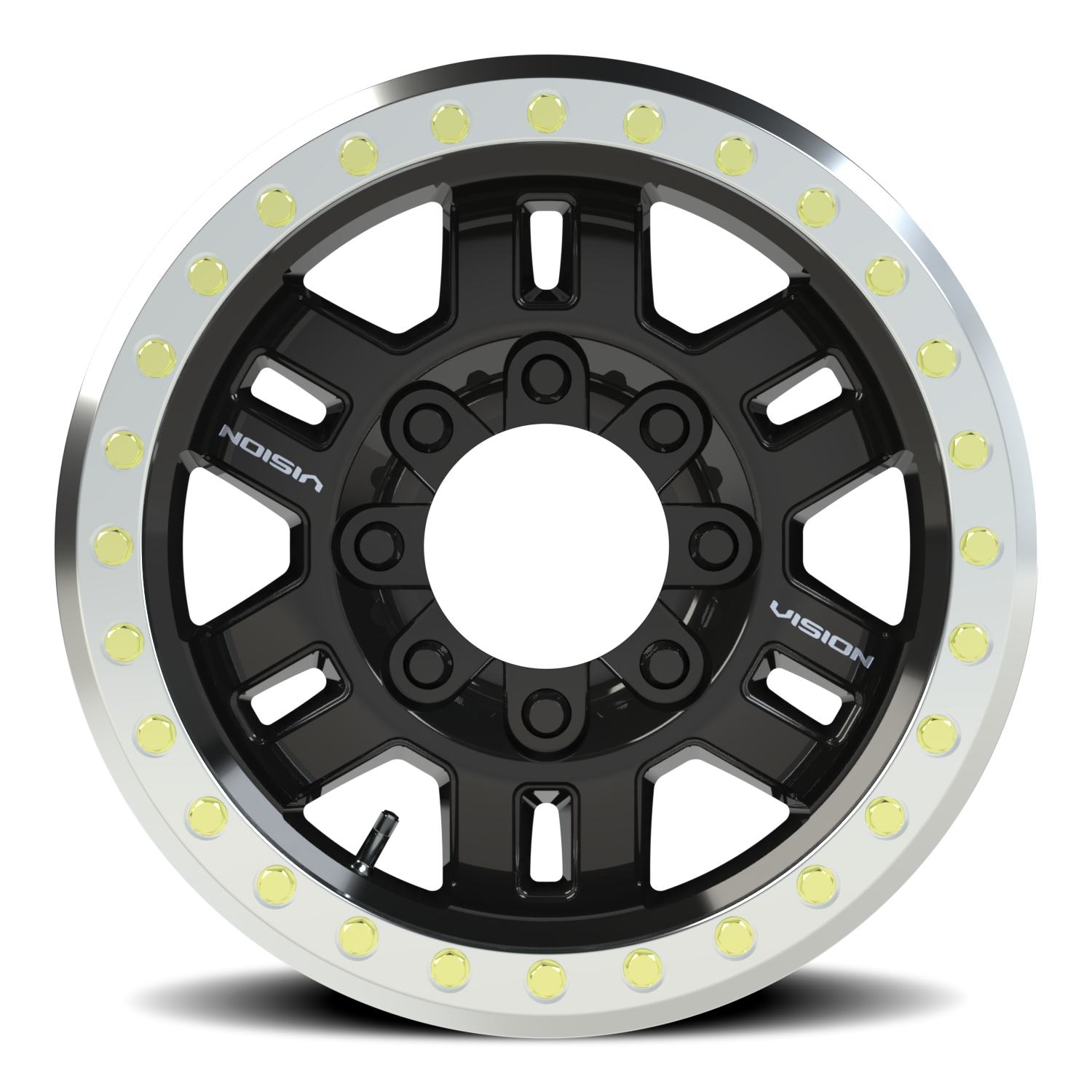 Vision 398 17x8.5 8x170 -15 Gloss Black / Machined Ring - Image 3