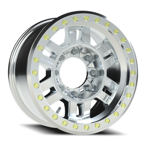 Vision 398 17x8.5 8x165.1 -15 Machined Machined / Machined Beadlock Ring