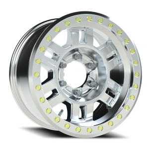 Vision 398 17x8.5 6x139.7 +0 Machined Machined / Machined Beadlock Ring