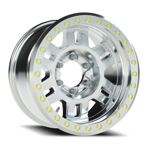 Vision 398 17x9.5 6x165.1 -44 Machined Machined / Machined Beadlock Ring