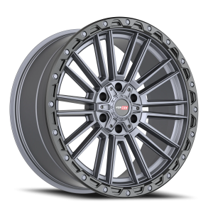 Vortek Offroad VRT-604 MTB 17x9 +-12 6x135 Matte Titanium / Black Bead Ring