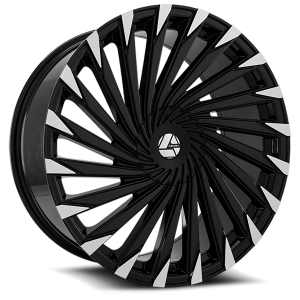 Azara AZA-501 BM 30x9.5 +15 5x139.7 Gloss Black / Machined