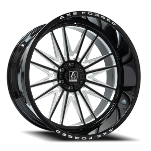 Axe AF12 26x14 5x127/5x139.7 -76 Gloss Black / Milled