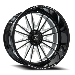 Axe AF12 26x12 6x135/6x139.7 -44 Gloss Black / Milled