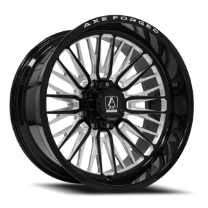 Axe AF14 Lex 24x12 8x180 -44 Gloss Black / Milled
