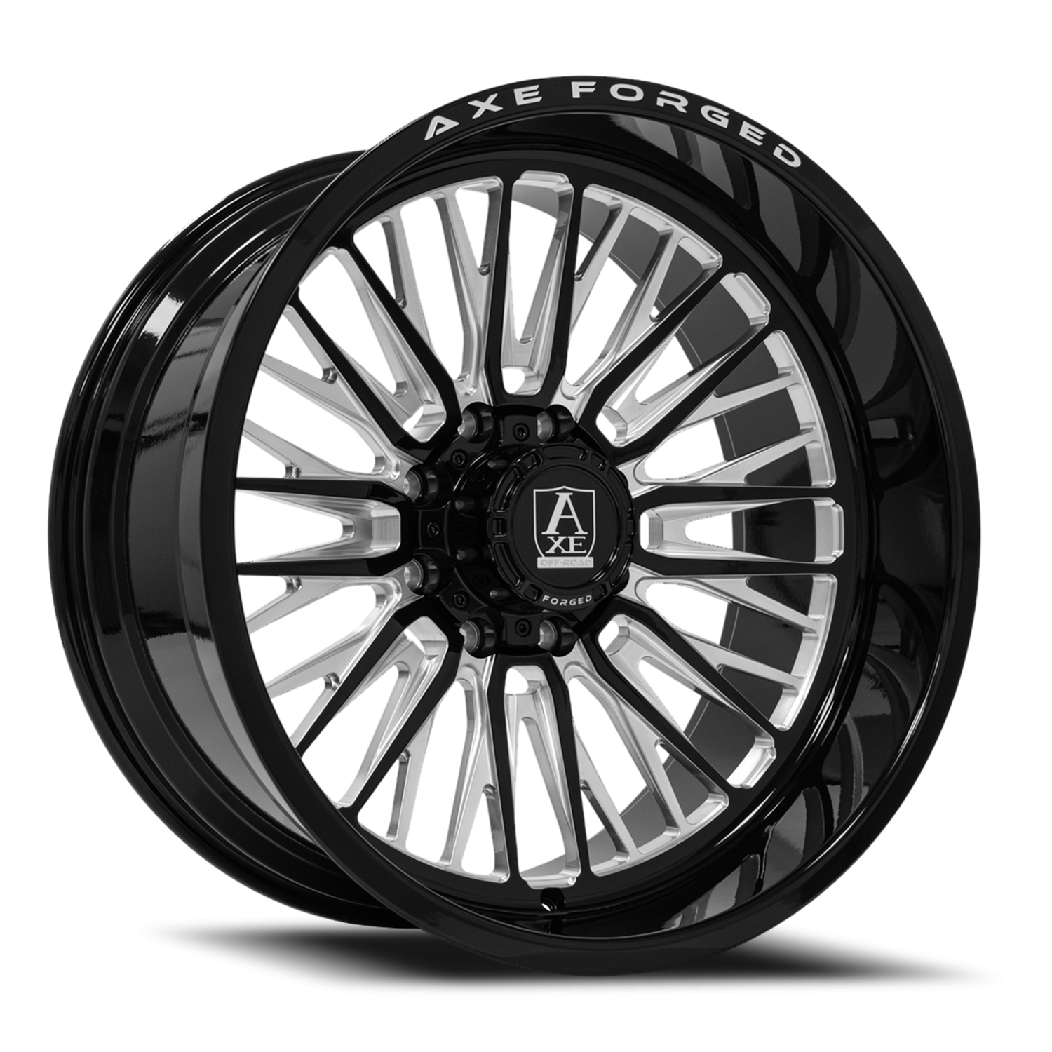 Axe AF14 Lex 24x12 8x180 -44 Gloss Black / Milled